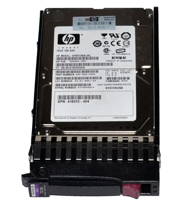 DH0072BALWL - HP 73GB 15000RPM SAS 3Gb/s 2.5-in Hard Drive
