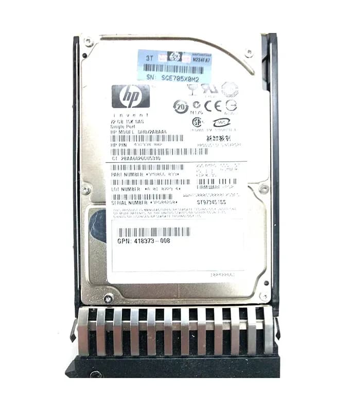 DH072ABAA6 - HP 72GB 15000RPM SAS 3Gb/s 2.5-in HDD with Tray