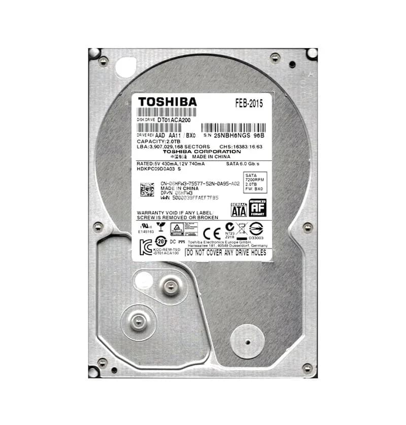 DT01ACA200 - Toshiba 2TB SATA 7200RPM 3.5-Inch Hard Drive