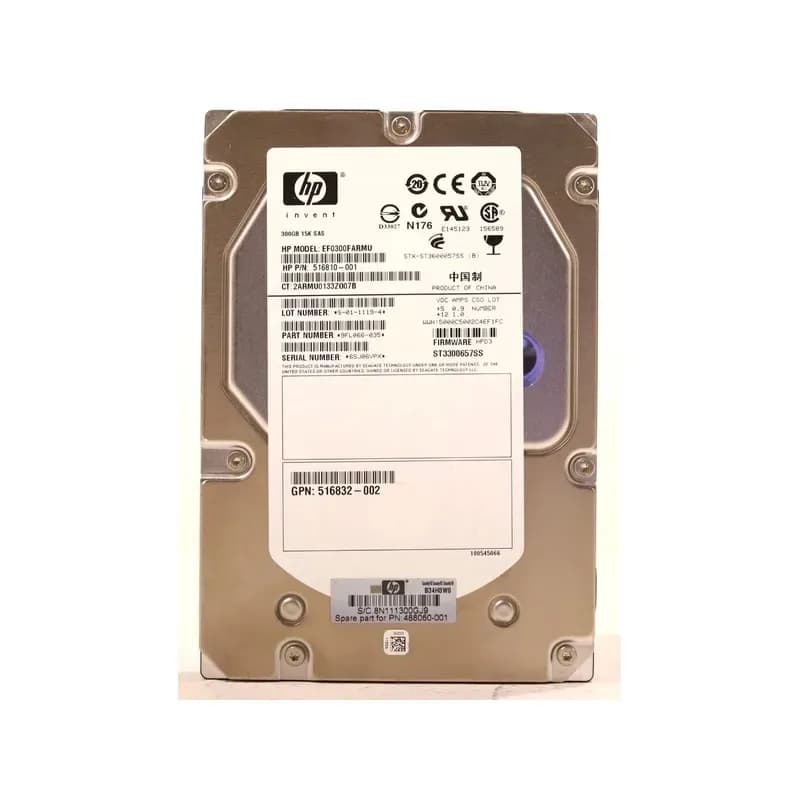 EF0300FARMU - HP 300GB 15000RPM SAS 3.5-Inch Hard Drive