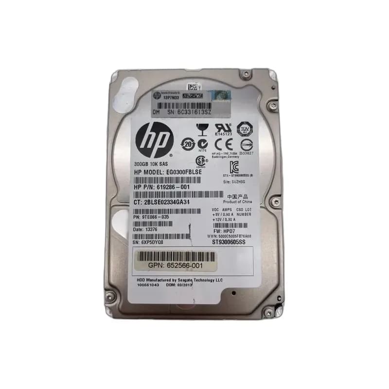 EG0300FBLSE - HP 300GB 10000RPM SAS 2.5-Inch Hard Drive