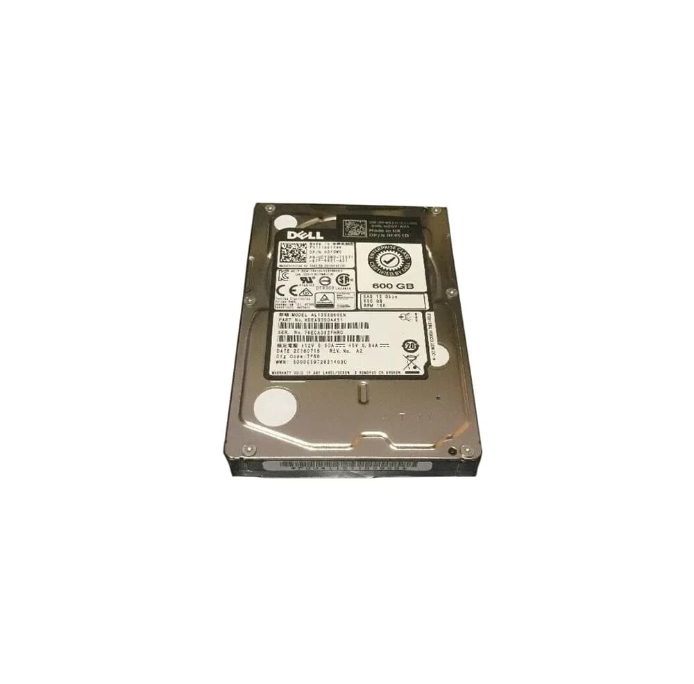 F451D - Dell 600GB 15000RPM SAS 6Gb/s 3.5-Inch Hard Drive