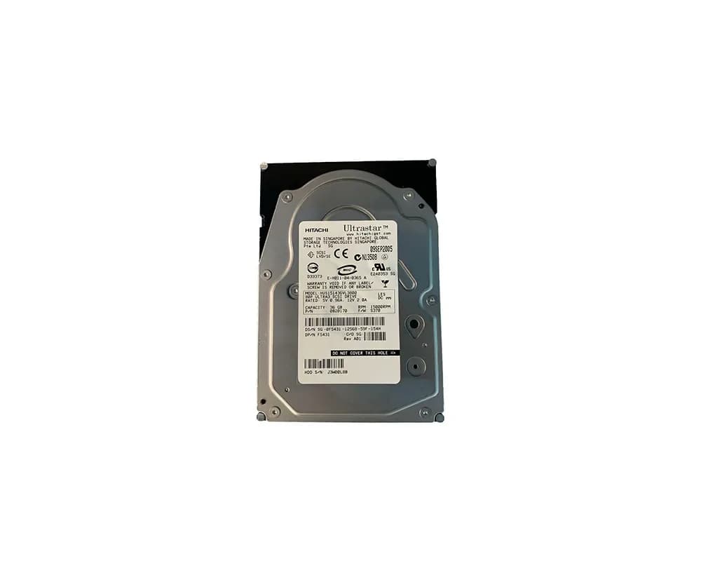 F5431 - Dell 36GB 15000RPM SCSI 320MB/s 3.5-in Hard Drive
