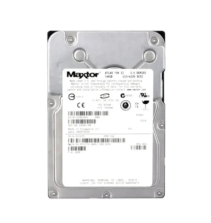 FC273 - Dell 146GB 15000RPM SCSI 320MB/s 3.5-in Hard Drive