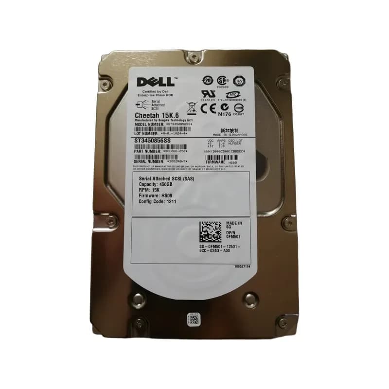 FM501 - Dell 450GB 15000RPM SAS 3.5-Inch Hard Drive