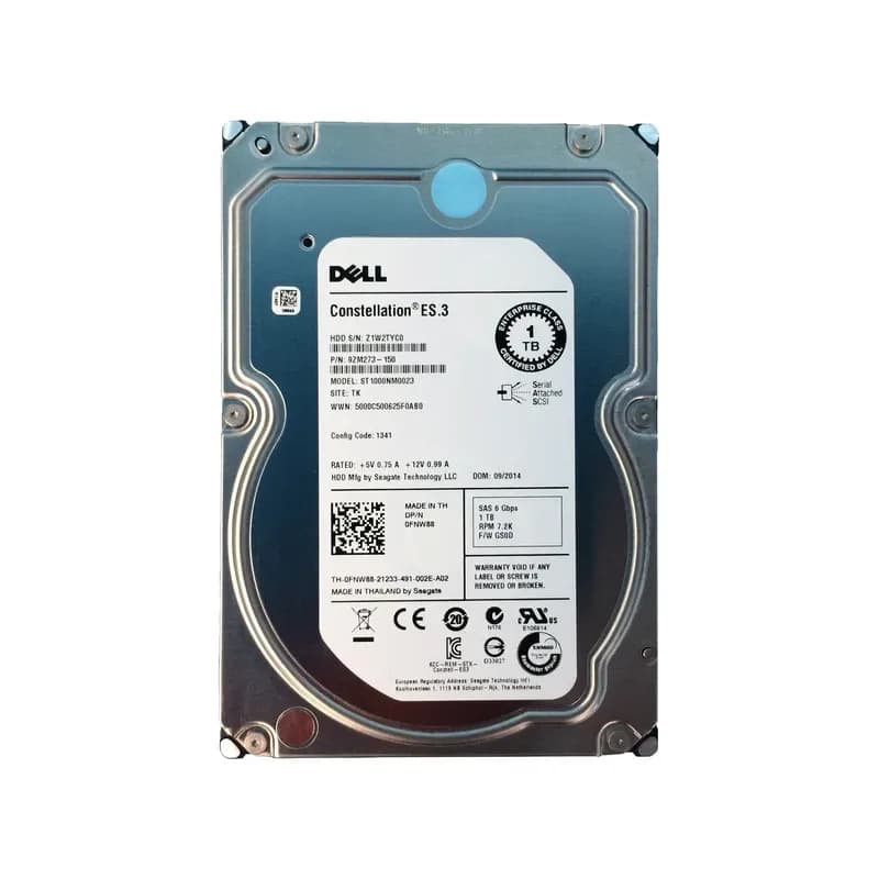 FNW88 - Dell 1TB 7200RPM SAS 6Gb/s 3.5-in Hard Drive