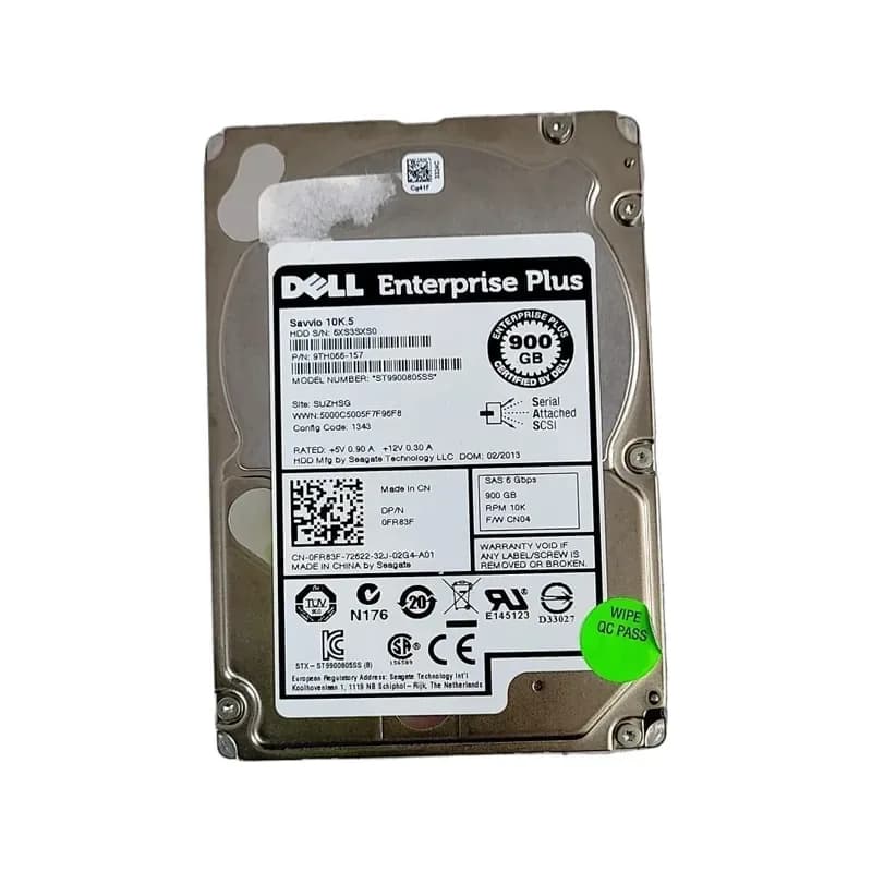 FR83F - Dell 900GB 10000RPM SAS 2.5-Inch Hard Drive
