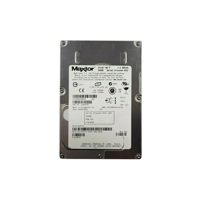 G8774 - Dell 300GB 10000RPM SAS 3.5-Inch Hard Drive