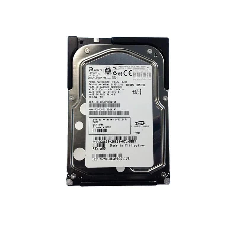 G8816 - Dell 36GB 15000RPM SAS 3Gb/s 3.5-in HDD with Tray