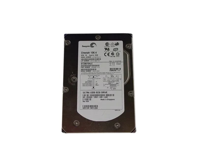 GC822 - Dell 36GB 15000RPM SCSI 320MB/s 3.5-in Hard Drive
