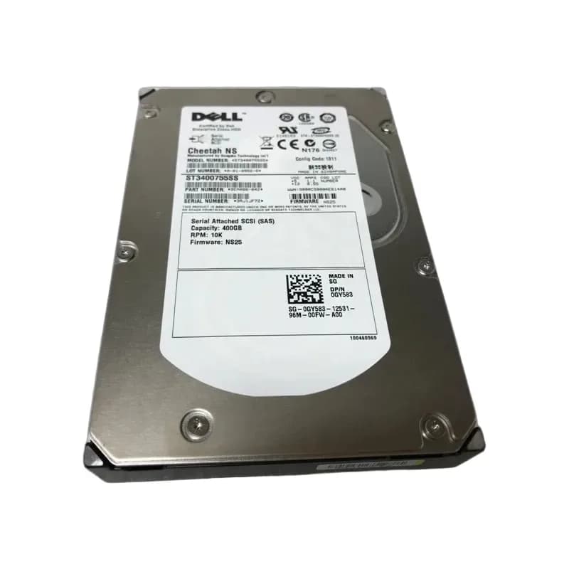 GY583 - Dell 400GB 10000RPM SAS 3Gb/s 3.5-inch Hard Drive
