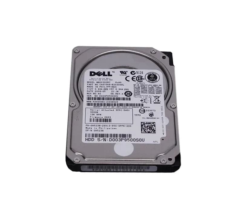 H523N - Dell 300GB 10000RPM SAS 6Gb/s 2.5-in HDD with Tray
