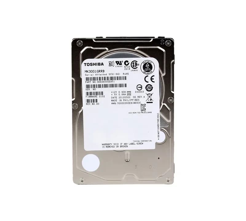 HDEAA00GEA51 - Toshiba 300GB 15000RPM SAS 6Gb/s 32MB Cache 2.5-in HDD