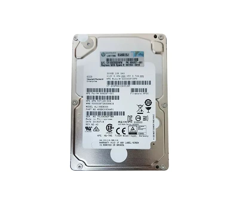 HDEBC03CAA51 - Toshiba 300GB 10000RPM SAS 6Gb/s 64MB Cache 2.5-in HDD