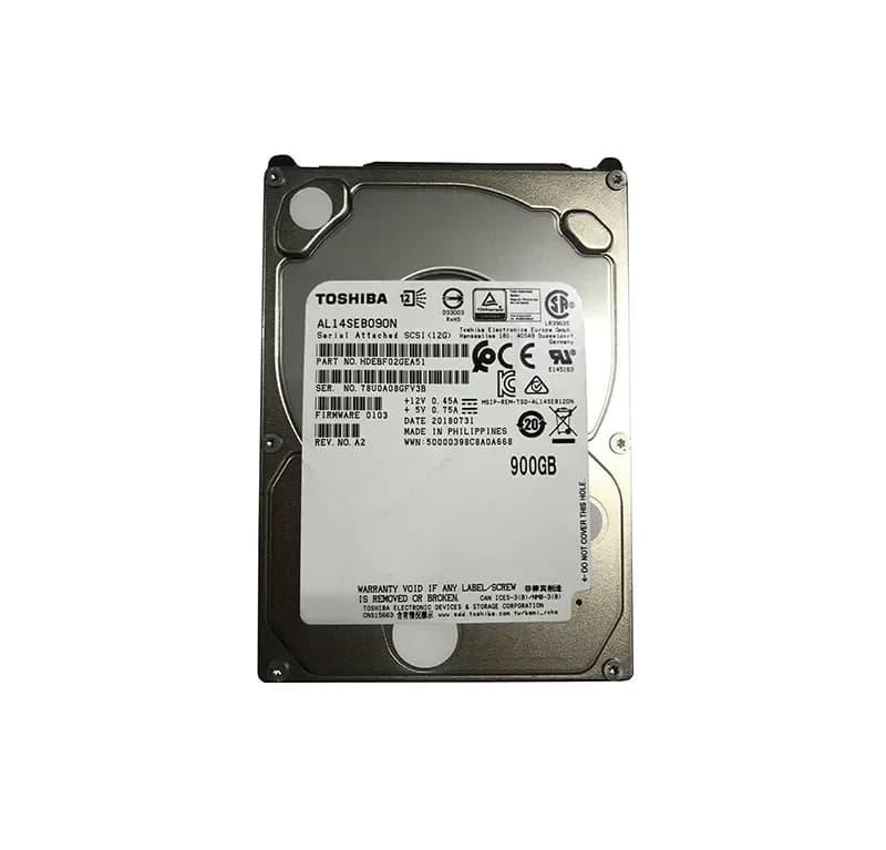 HDEBF02GEA51 - Toshiba 900GB 10000RPM SAS 12Gb/s 2.5-in Hard Drive