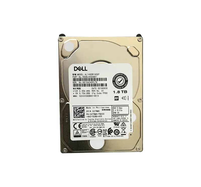 HDEBJ40DAB51 - Toshiba 1.8TB 10000RPM SAS 12Gb/s 2.5-in Hard Drive