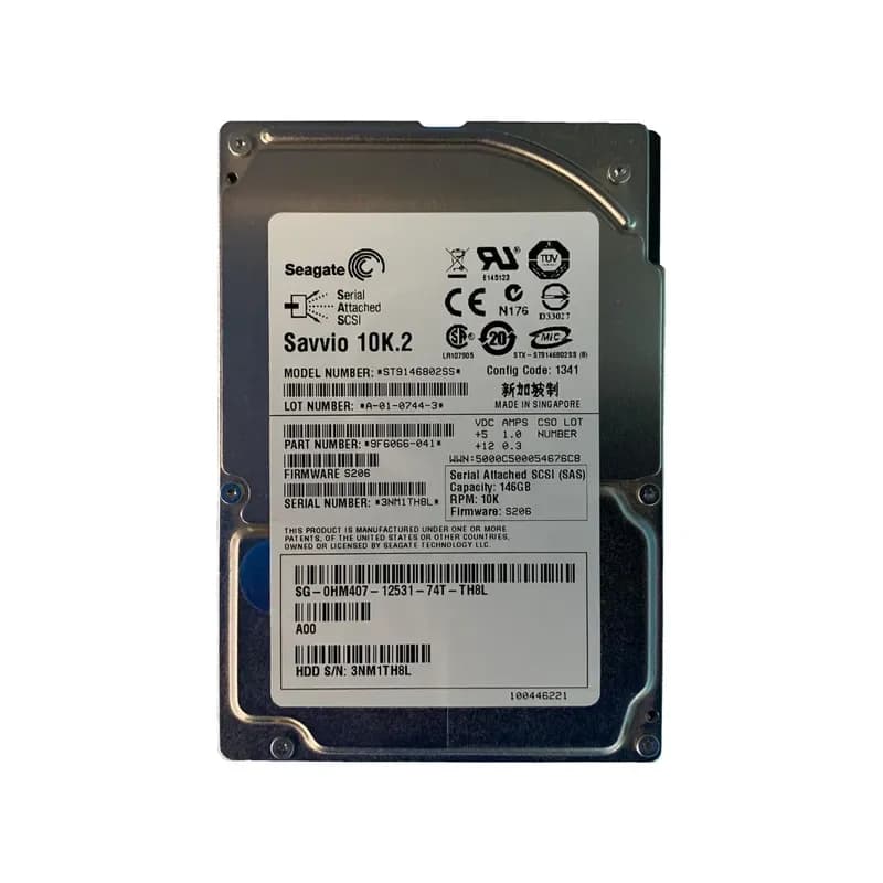 HM407 - Dell 146GB 10000RPM SAS 3Gb/s 2.5-in HDD with Tray
