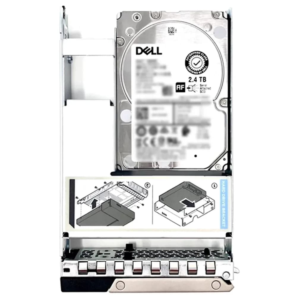 JW6R3 - Dell 2.4TB 10000RPM SAS 12Gb/s 2.5" Hard Drive With 3.5" Tray
