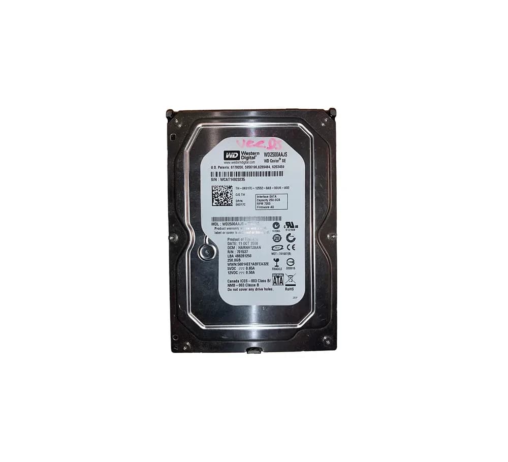 K017C - Dell 250GB 7200RPM SATA 3Gb/s 3.5-in Hard Drive