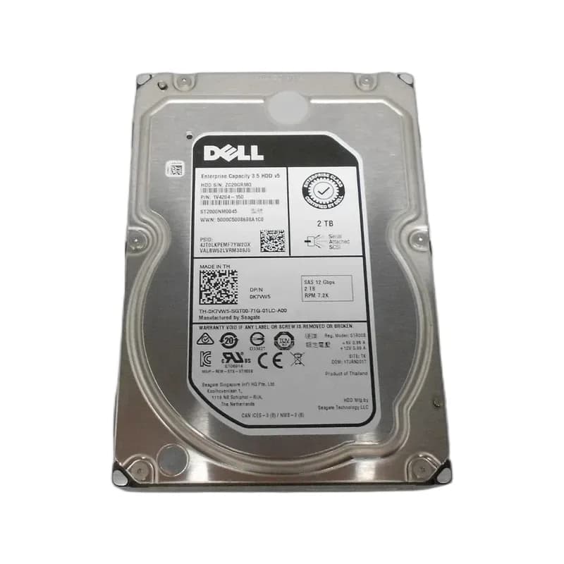 K7VW5 - Dell 2TB 7200RPM SAS 12Gb/s 3.5-Inch Hard Drive