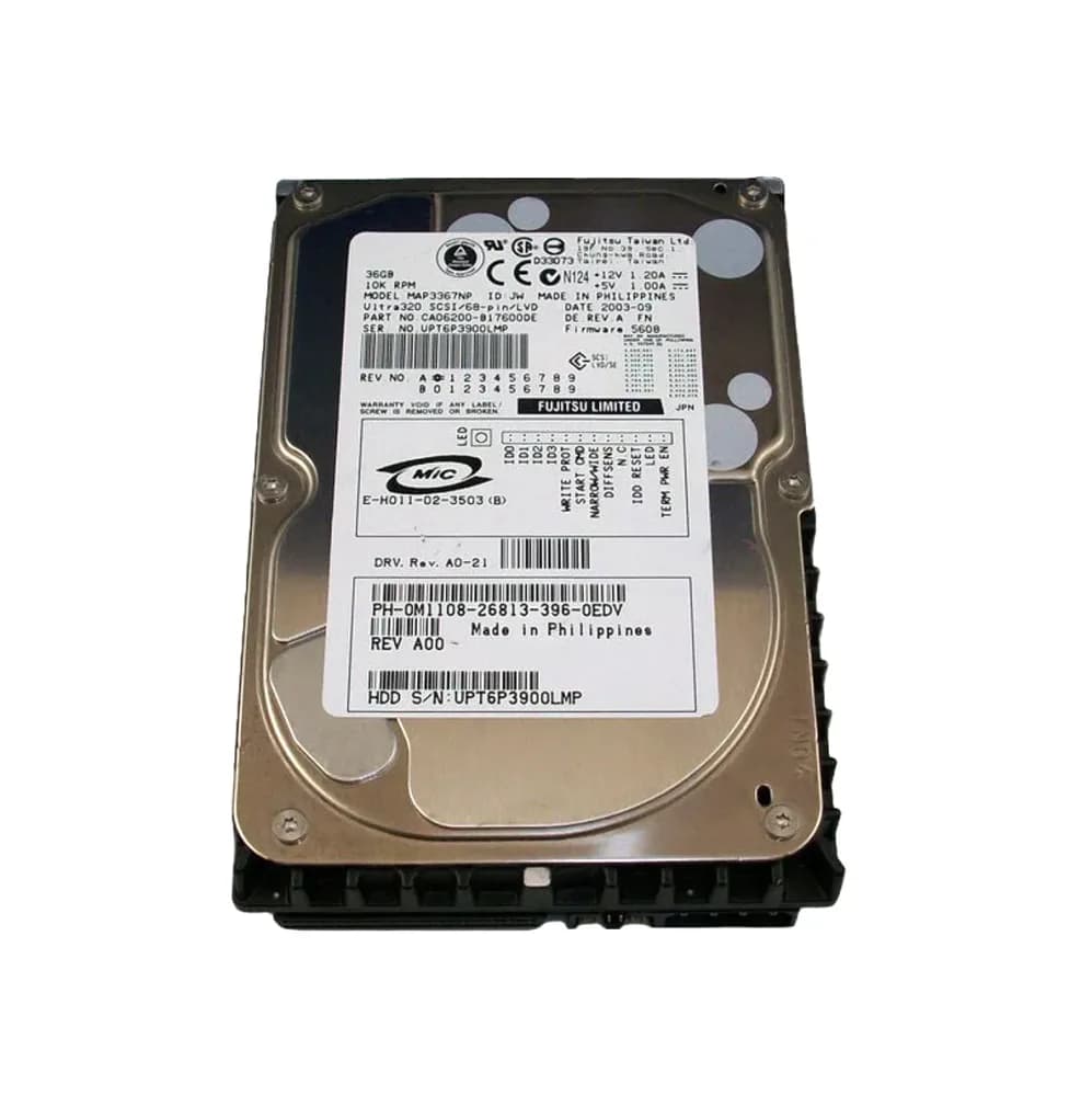 M1108 - Dell 36GB 10000RPM SCSI 320MB/s 3.5-in Hard Drive