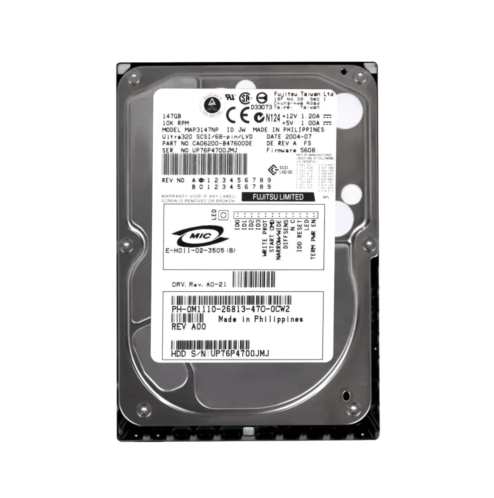 M1110 - Dell 147GB 10000RPM SCSI 320MB/s 3.5-in Hard Drive