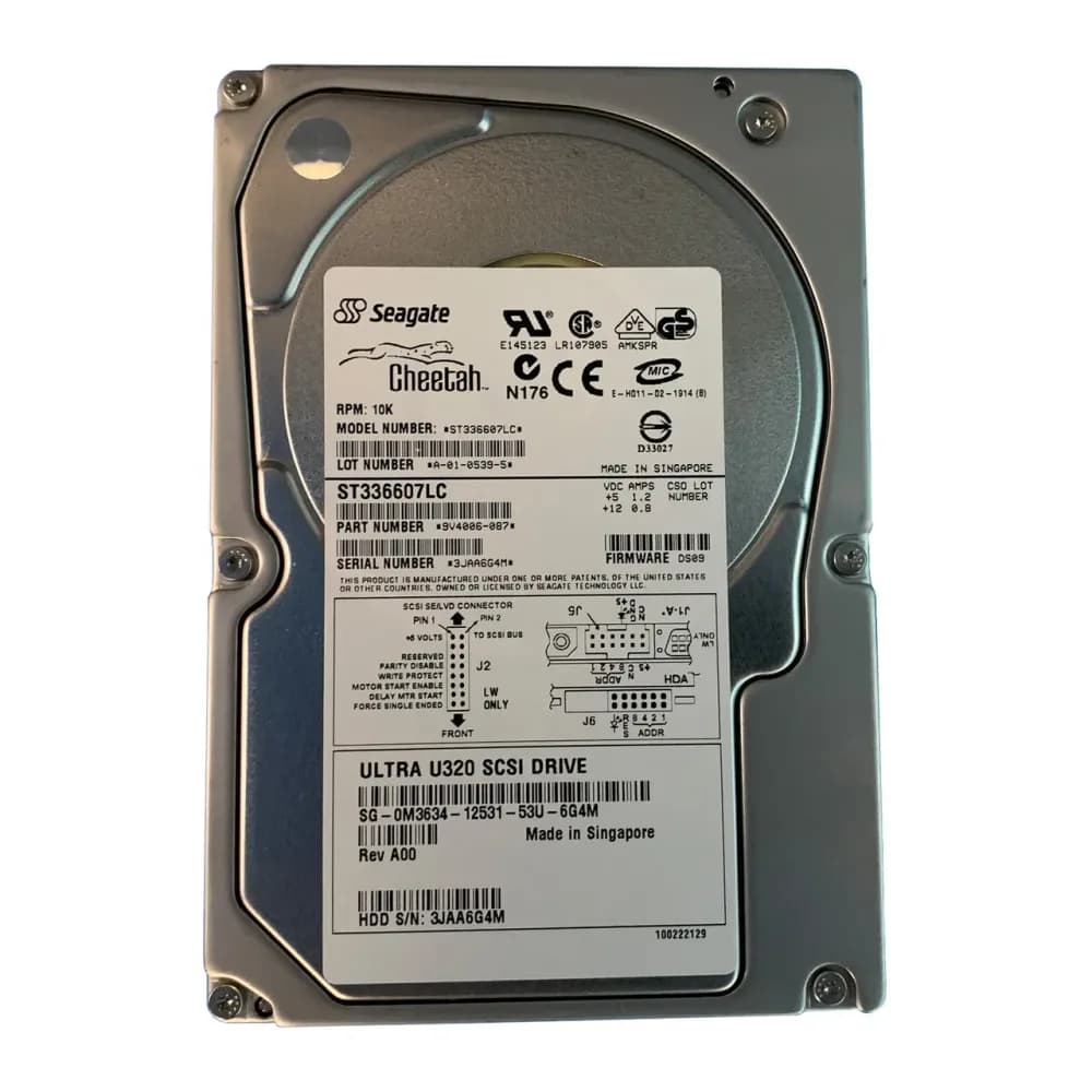 M3634 - Dell 36GB 10000RPM SCSI 320MB/s 3.5-in Hard Drive