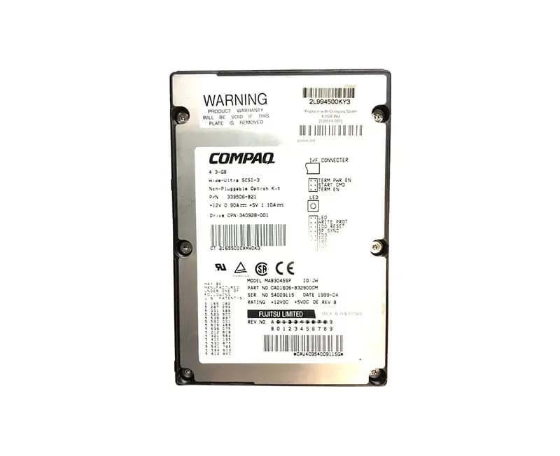 MAB3045SP - Fujitsu 4.5GB 7200RPM Wide Ultra SCSI 512KB 3.5-in HDD