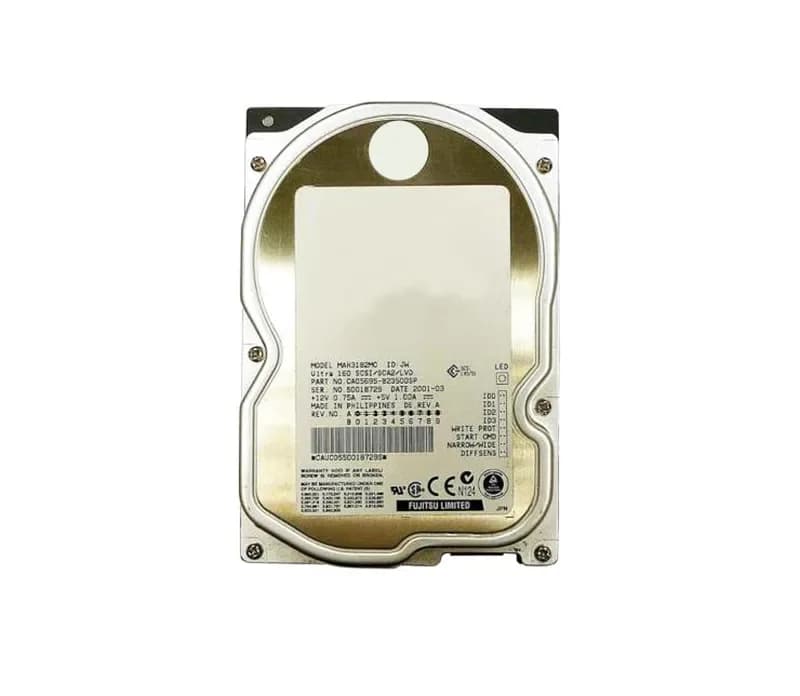 MAH3182MC - Fujitsu 18.2GB 10000RPM SCSI 160MB/s 3.5-in Hard Drive
