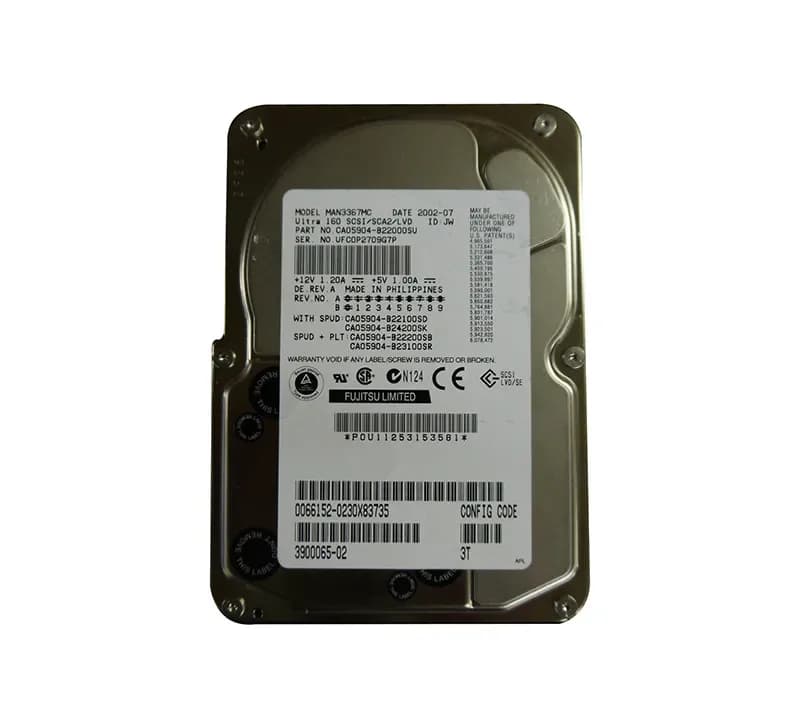 MAN3367MC - Fujitsu 36GB SCSI 10000RPM 3.5-inch Hard Drive
