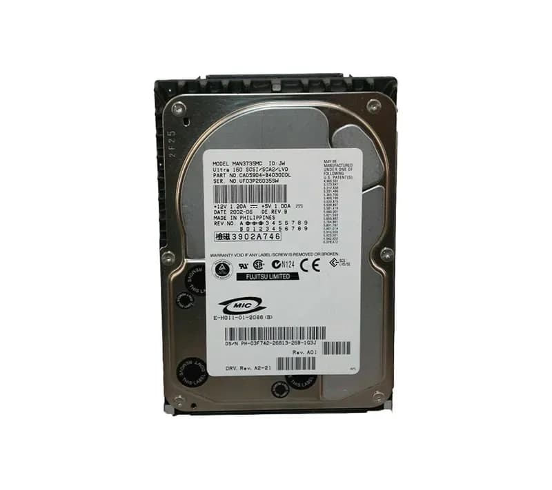 MAN3735MC - Fujitsu 73GB 10000RPM SCSI 160MB/s 3.5-in Hard Drive
