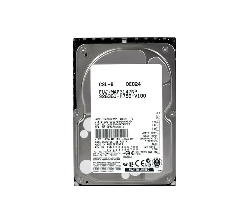 MAP3147NP - Fujitsu 147GB SCSI 10000RPM 3.5-inch Hard Drive