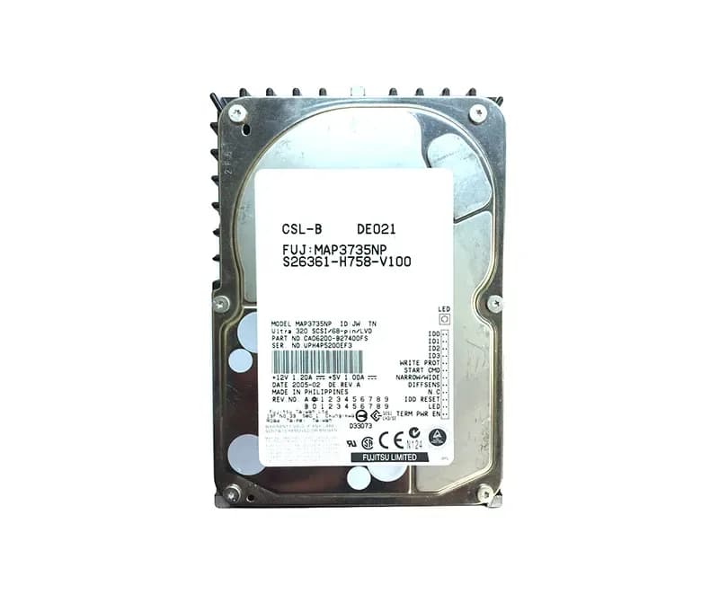 MAP3735NP - Fujitsu 72.8GB 10000RPM Ultra320 SCSI 320Mb/s 3.5-in HDD