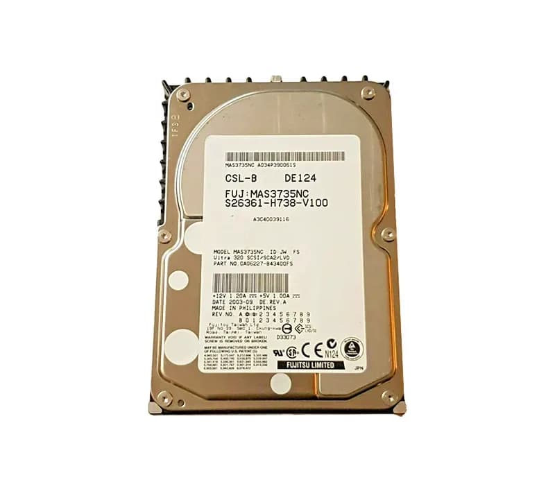 MAS3735NC - Fujitsu 73GB SCSI 15000RPM 3.5-inch Hard Drive