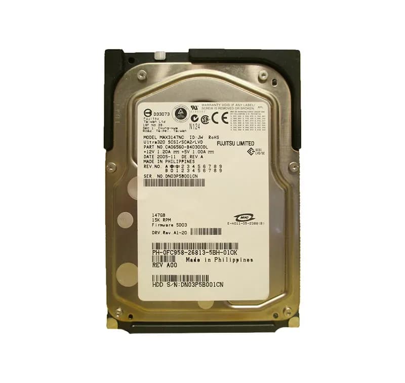 MAX3147NC - Fujitsu 147GB SCSI 15000RPM 3.5-inch Hard Drive