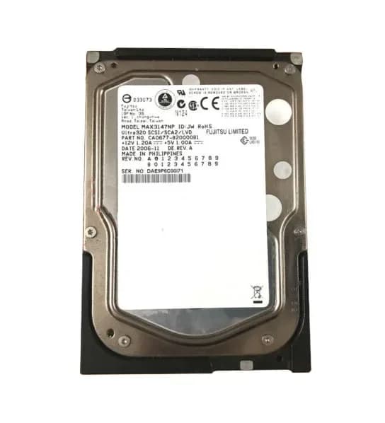 MAX3147NP - Fujitsu 147GB 15000RPM SCSI 320MB/s 3.5-in Hard Drive