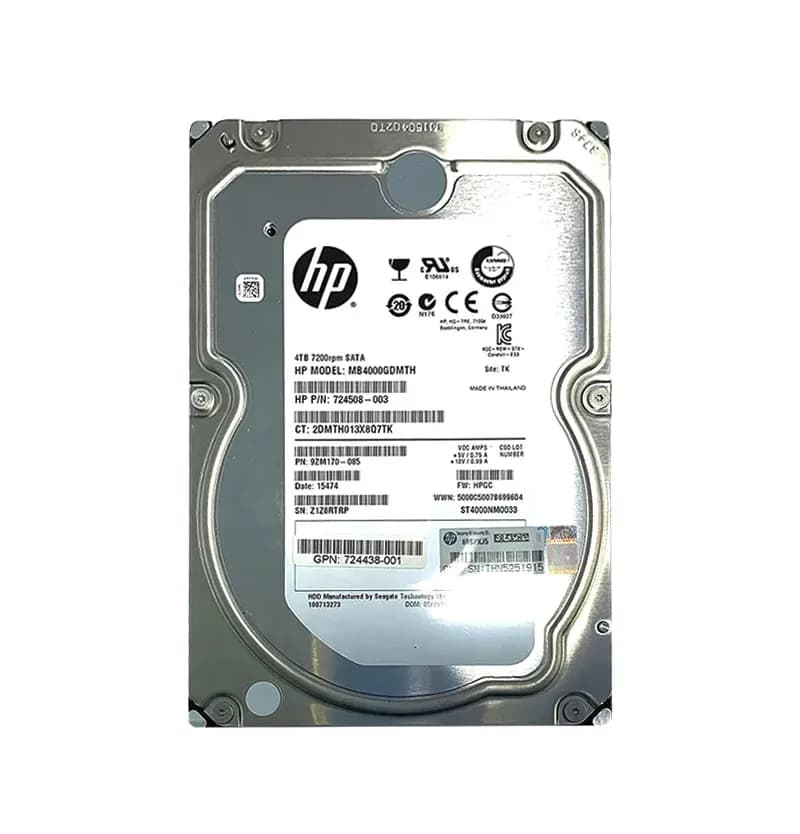 MB4000GDMTH - HP 4TB 7200RPM SATA 6Gb/s 3.5-in Hard Drive