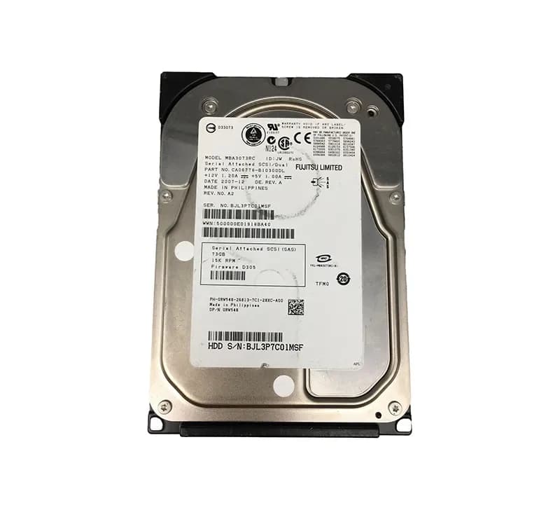MBA3073RC - Fujitsu 73GB SAS 15000RPM 3.5-Inch Hard Drive