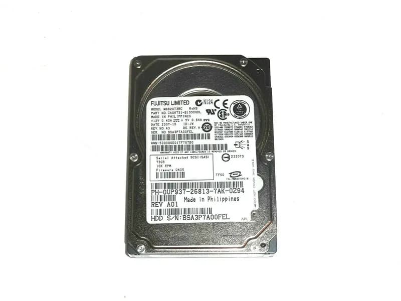 MBB2073RC - Fujitsu 73GB SAS 10000RPM 2.5-inch Hard Drive