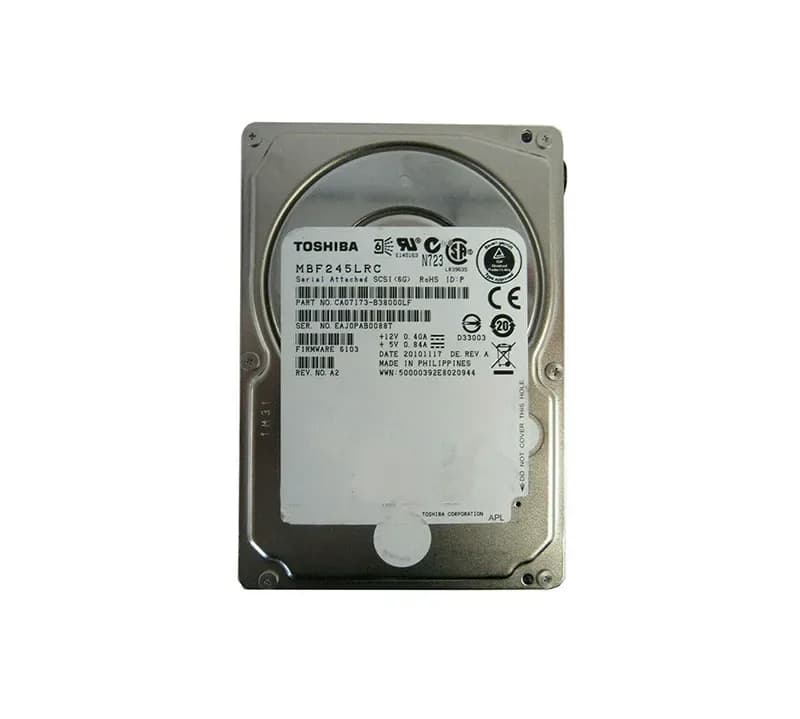 MBF245LRC - Toshiba 450GB 10000RPM SAS 6Gb/s 16MB Cache 2.5-in HDD