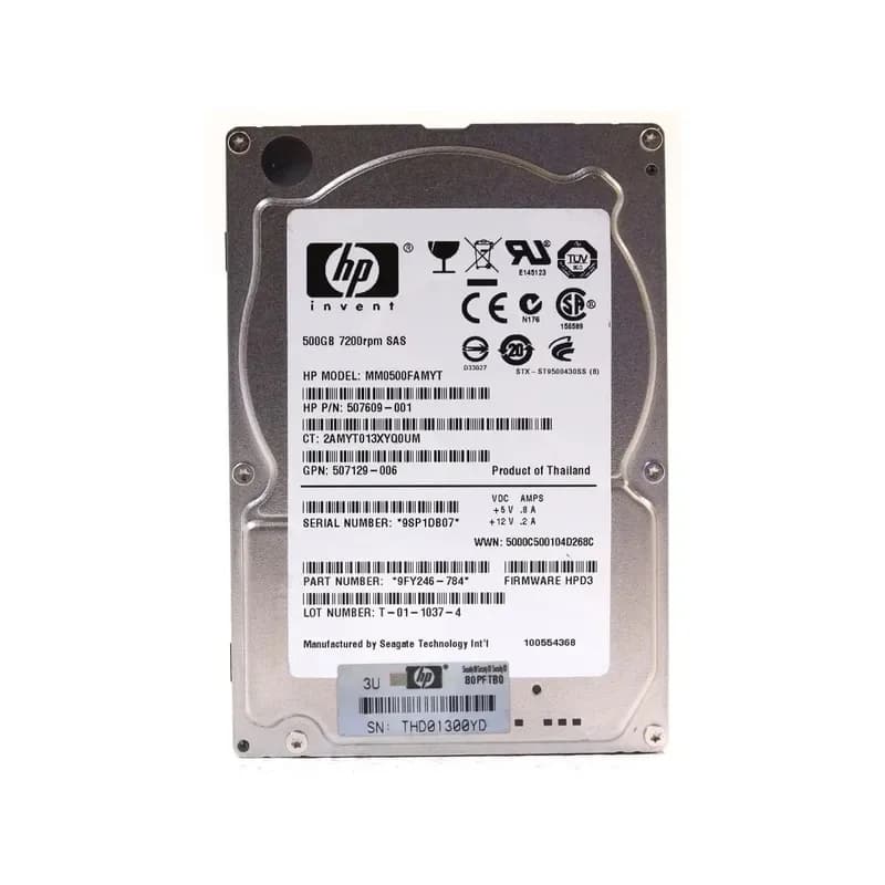 MM0500FAMYT - HP 500GB 7200RPM SAS 2.5-Inch Hard Drive