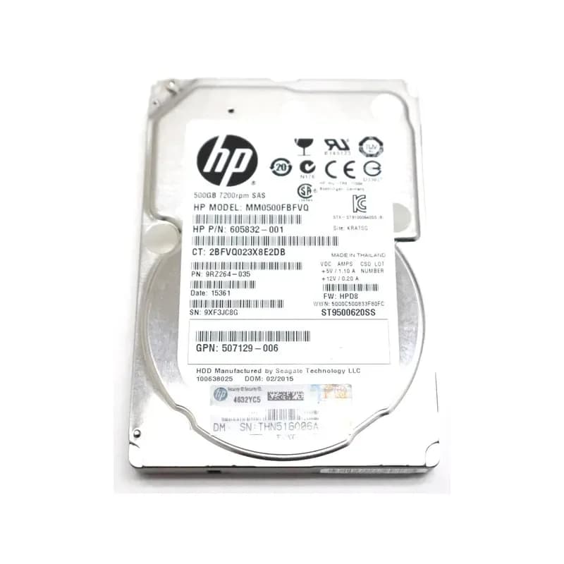 MM0500FBFVQ - HP 500GB 7200RPM SAS 2.5-Inch Hard Drive