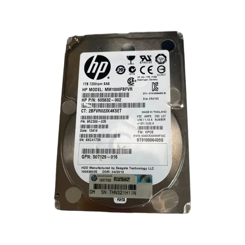 MM1000FBFVR - HPE 1TB 7200RPM SAS 2.5-Inch Hard Drive