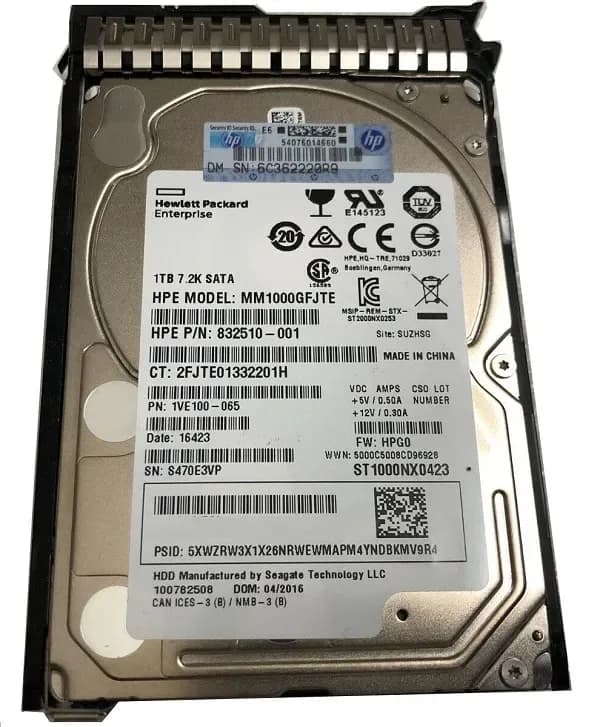 MM1000GFJTE - HPE 1TB 7200RPM SATA 2.5-Inch Hard Drive
