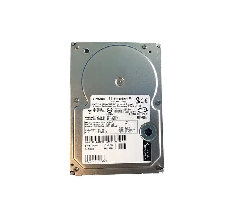 N4332 - Dell 73GB 15000RPM SCSI 360MB/s 3.5-in Hard Drive