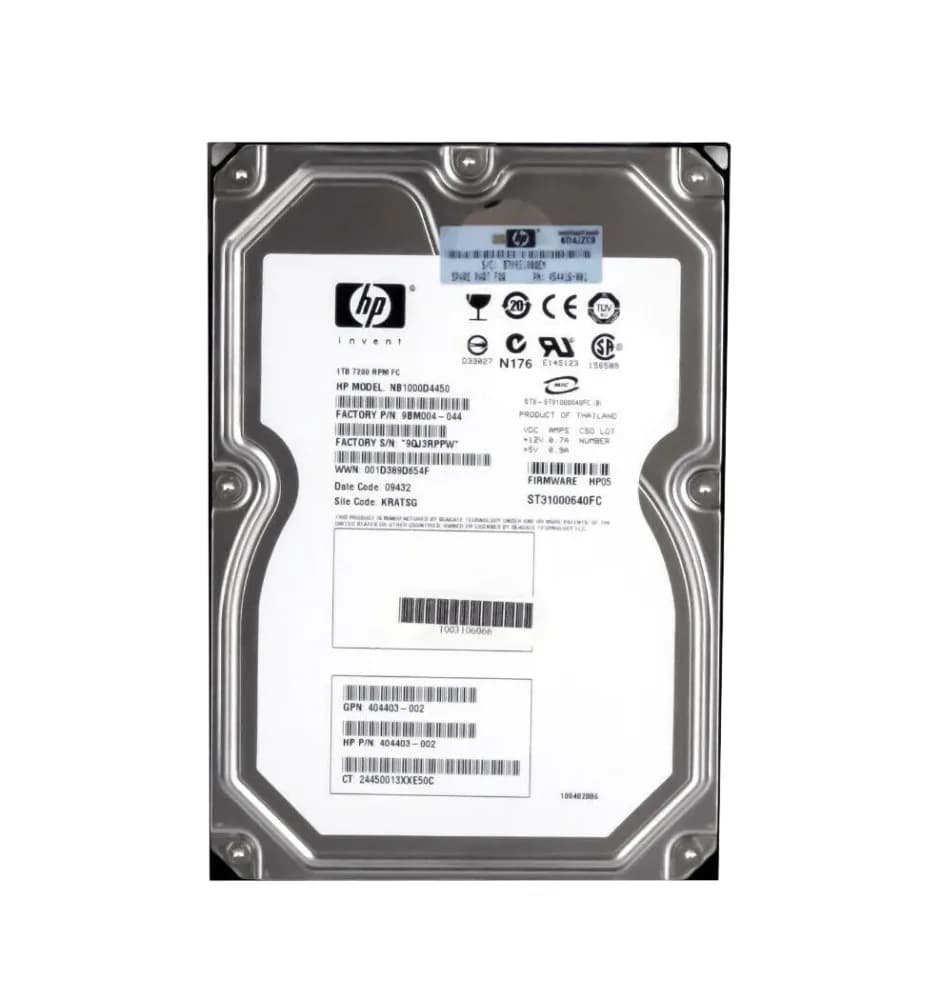 NB1000D4450 - HP 1TB 7200RPM Fibre Channel 4Gb/s 3.5-in Hard Drive
