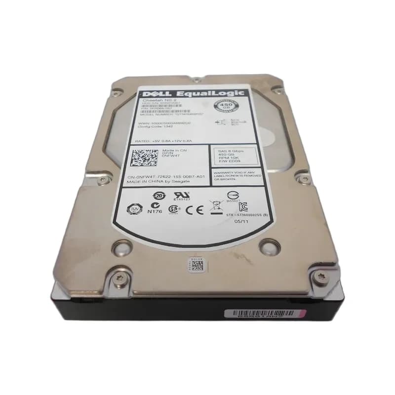 NFW4T - Dell 450GB 10000RPM SAS 6Gb/s Hot Swap 3.5-in HDD