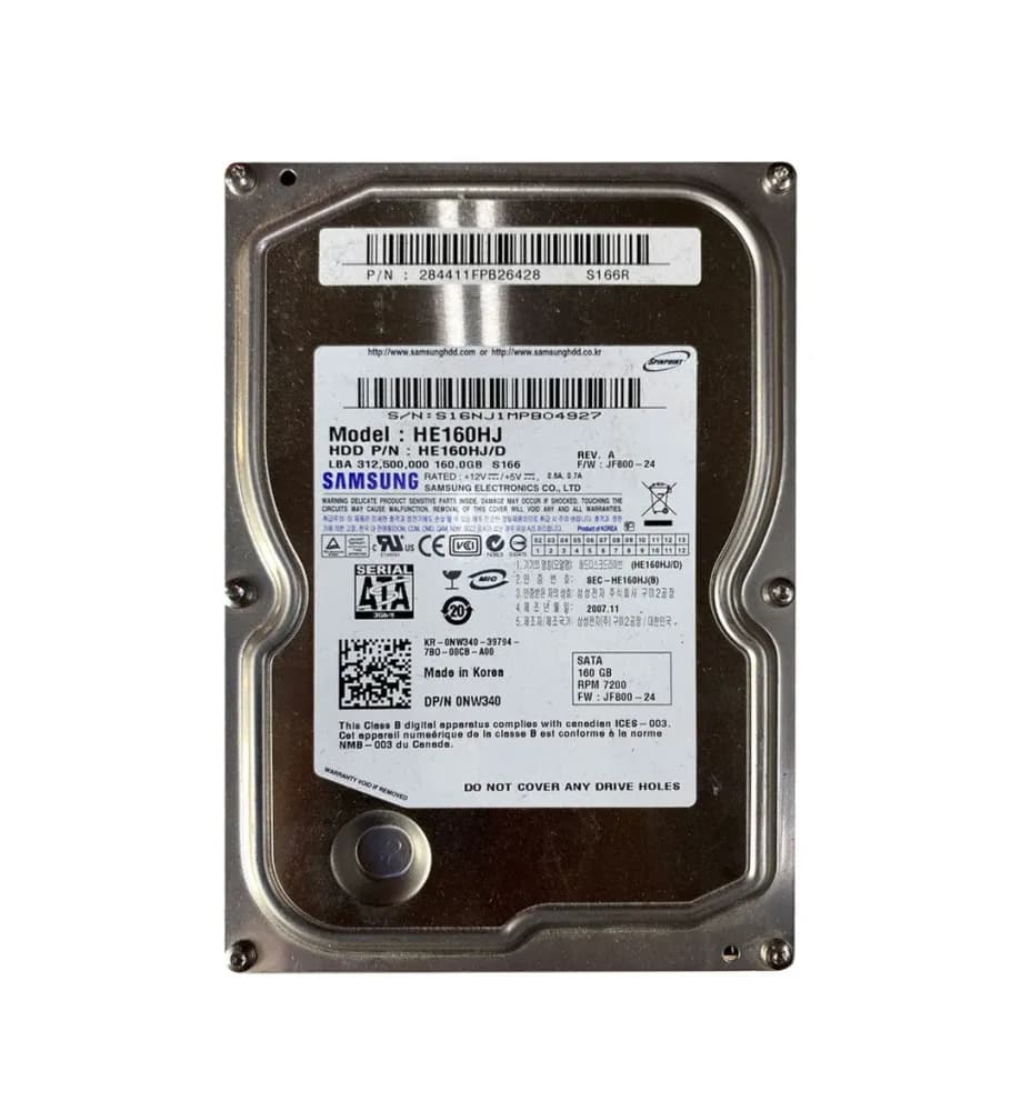 NW340 - Dell 160GB 7200RPM SATA 3Gb/s 3.5-in Hard Drive
