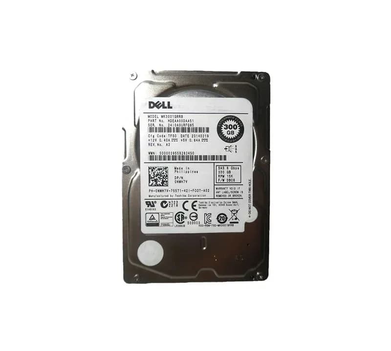 NWH7V - Dell 300GB 15000RPM SAS 2.5-Inch Hard Drive