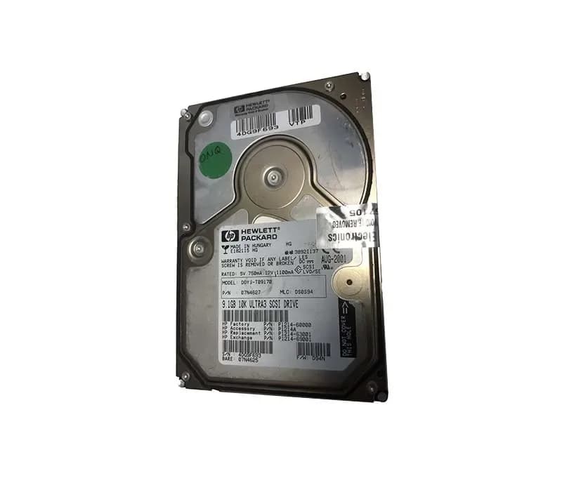 P1214-69001 - HP 9.1GB 10000RPM SCSI 160Mb/s 3.5-in Hard Drive